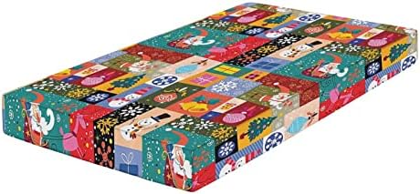 XISUNYA Christmas Crib Sheet Set 28x52x8 Universal Microfiber Sheets