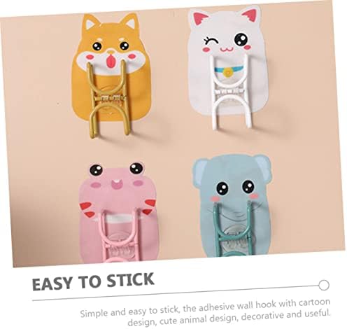 Cute Animal Wall Hook Set for Bathroom and Kitchen Use