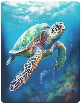 Jihqo Sea Turtle Crib Sheets Pack N Play 39x27 Soft Breathable