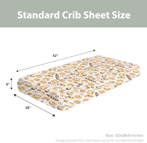 Soft Fitted Crib Sheets for Boys and Girls 28x52