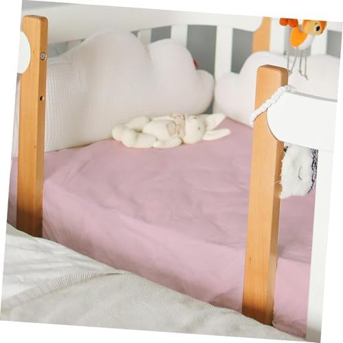 MERRYHAPY Crib Mattress Cover Microfiber Sheet Pink Comfortable Washable