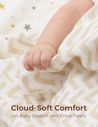 Momcozy Ultra Soft Bamboo Cotton Swaddle Blanket