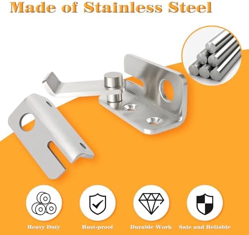 Alise Flip Latch Gate Latches Set with Padlock
