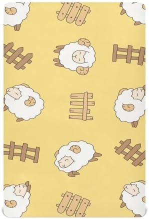 Gbjiemia Crib Sheets for Boys Girls Neutral and Breathable