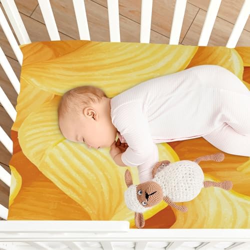 Gbjiemia Classic Chips Crib Sheets for Boys Girls