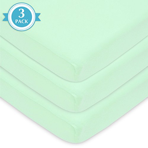 American Baby Company 3 Pack Cotton Fitted Crib Sheets 38 x 24