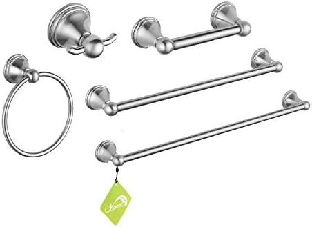 XINWEI 5-Piece Bathroom Hardware Towel Bar Set