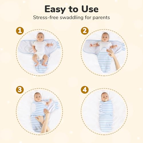 Mama Cheetah Organic Swaddle Sack 3-Pack Blue