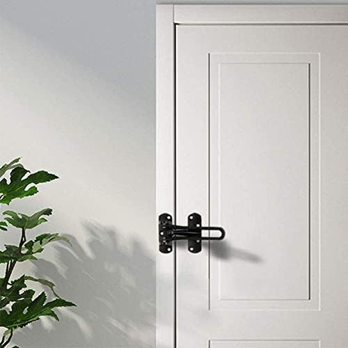 DEIHGE Slide Bolt Door Lock Hasp with Black Button
