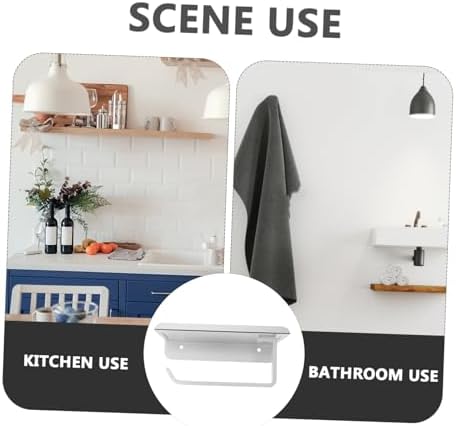Jojofuny Toilet Paper Holder with Shelf Wall Mount 1