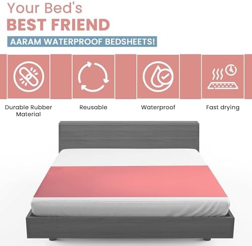 AARAM Ultra Soft Waterproof Crib Sheet Cover for Baby Toddler
