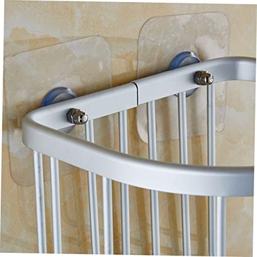 Hemoton Matte Finish Aluminum Semicircle Toilet Paper Holder