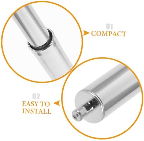 WOONEKY 4PCS Chrome Toilet Paper Holder Rollers Replacement Rods
