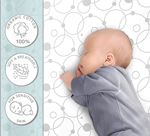 Cambria Baby Organic Cotton Crib and Bassinet Sheets Bundle