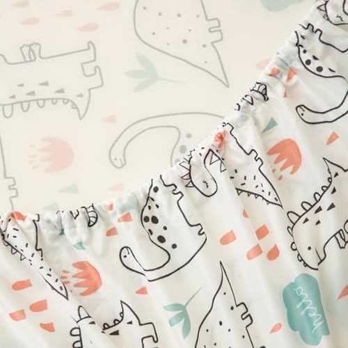 SDIII 2 Pack Space Dinosaur Crib Sheets for Boys Girls