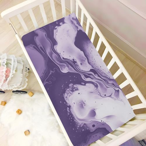 FASHONFASCIN Baby Crib Sheets with Ink Pattern