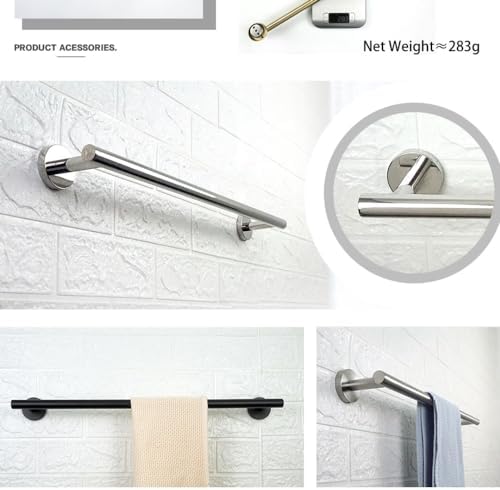 UTILES Brushed Gold Stainless Steel Towel Bar Set