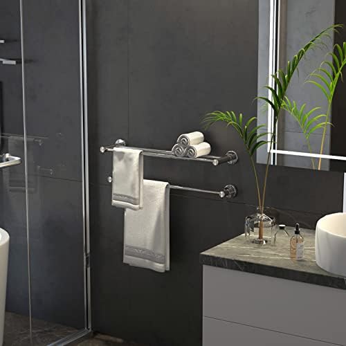 Adjustable Double Towel Bar Chrome 16-276 Inch