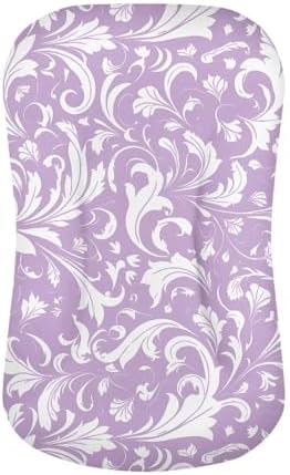 Daulesho Damask Floral Baby Crib Sheet