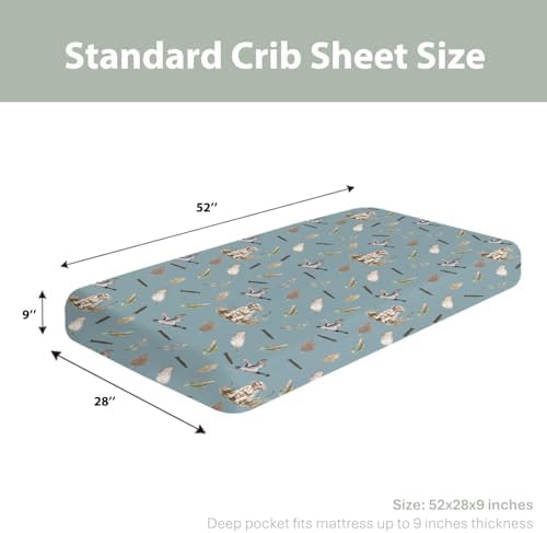 Hunting Ducks Baby Crib Sheets 52x28 Fitted
