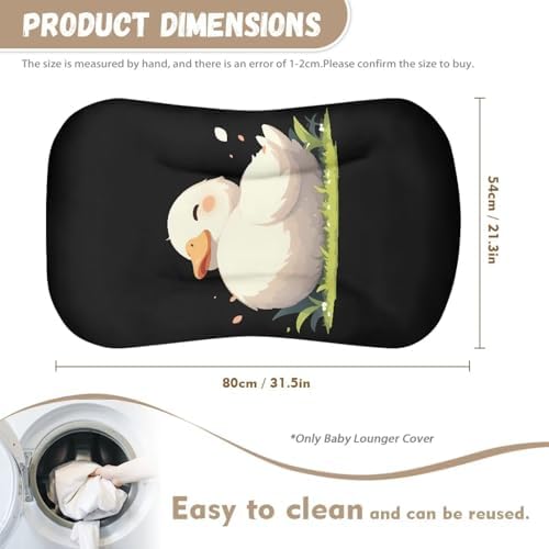 Daulesho White Duck Stretchy Crib Sheet for Baby