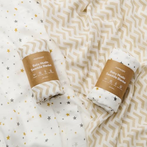 Momcozy Ultra Soft Bamboo Cotton Swaddle Blanket