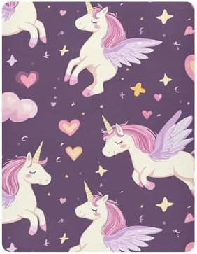 Gbjiemia Unicorn Pony Crib Sheets for Boys Girls 1
