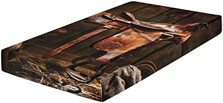 XISUNYA Cowboy Rodeo Crib Sheet Set 28x52 Microfiber