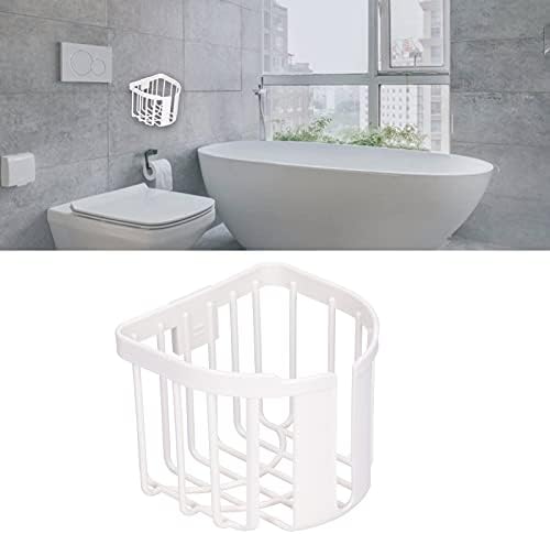 Gigicial Toilet Paper Holder - Wall Mounted Tissue Roll Shelf White