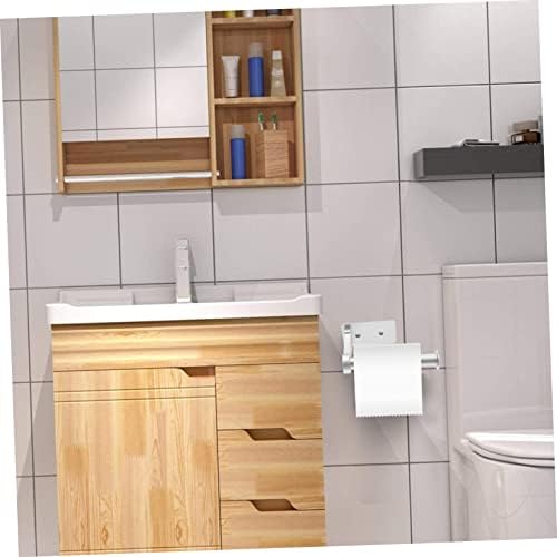 Tofficu Toilet Paper Wall Holder Sleek Aluminum Rack