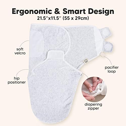 KeaBabies 2-Pack Crib Sheets 3-Pack Swaddle Sleep Sacks