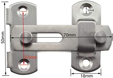 Tegg 2-Pack 3 Inch Door Hasp Latch Security Bolts