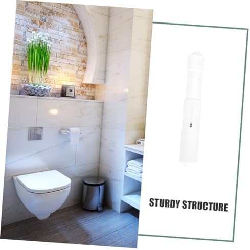 WOONEKY Telescopic Toilet Paper Holder with Spring Loaded Roller