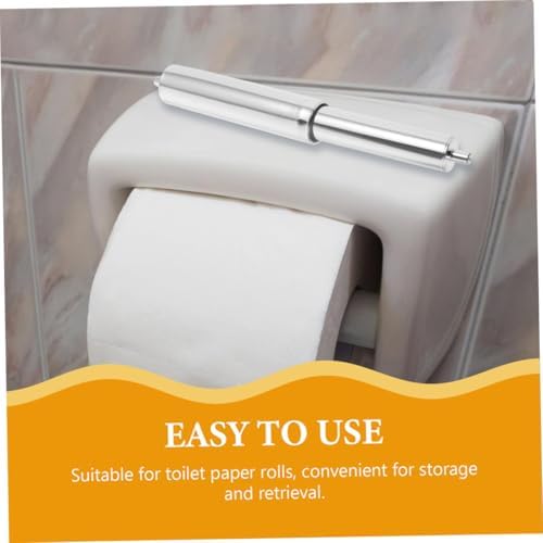 Homoyoyo 2pcs Spring Loaded Toilet Paper Holder Rod Replacement