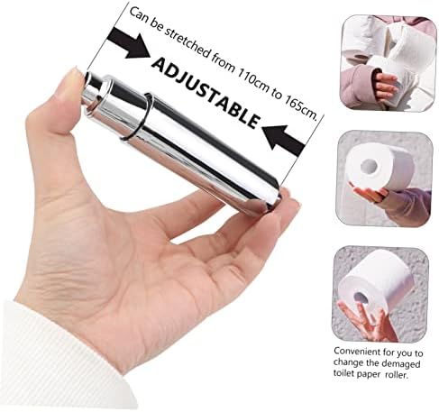PLAFOPE Toilet Paper Holder Silver 2 Pack