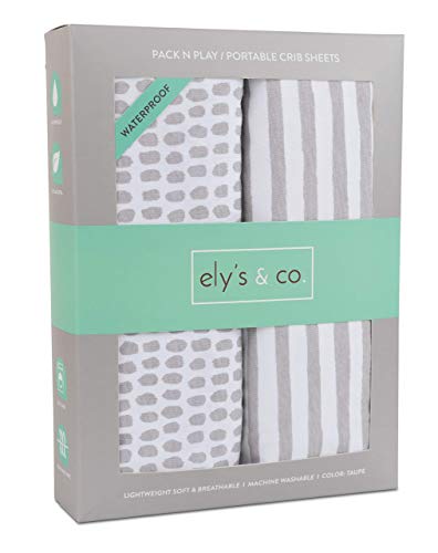 Elys Co Waterproof Pack n Play Crib Sheet - Gender Neutral