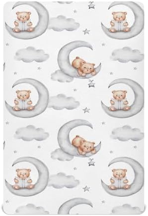 Caikeny Fitted Crib Sheet with Elastic Band 27 x 39 in