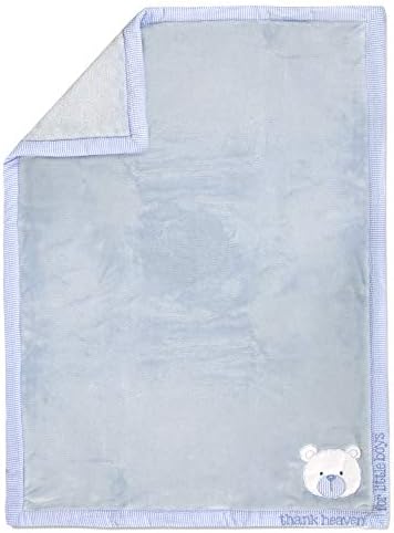 Baby Essentials 30x40 Fleece Blanket with Satin Trim Decor