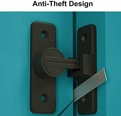 TOHERVIE Barn Door Lock with Luminous Finish