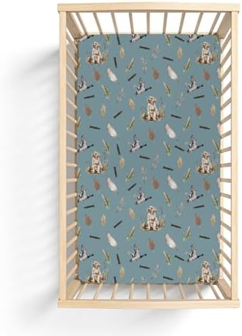 Hunting Ducks Baby Crib Sheets 52x28 Fitted