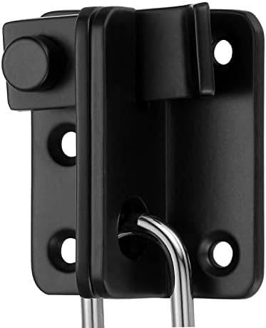 INIRET 2 Packs Flip Latches Black Stainless Steel Heavy Duty Barn Gate Lock