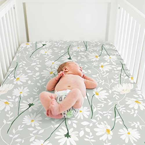 GRSSDER Ultra Soft Stretchy Crib Sheets Set 2 Pack
