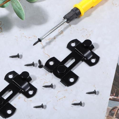 Cobee 2 Pcs Barn Door Lock Stainless Steel 1