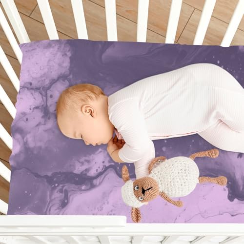 FASHONFASCIN Baby Crib Sheets Ink Pattern for Toddler Bed