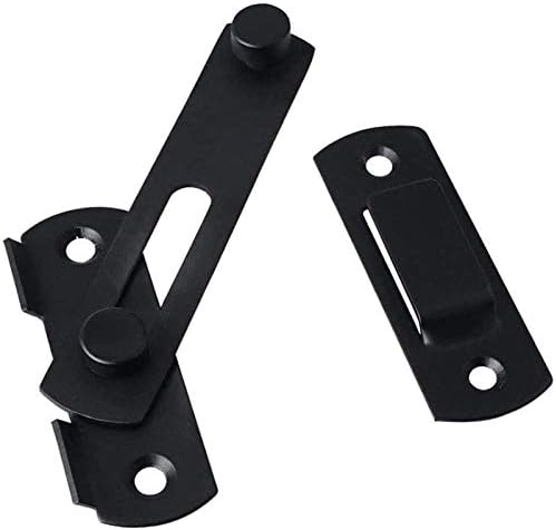 SHAUNI Door Bolt Set of 3 - Black Flip Latch Gate Latches