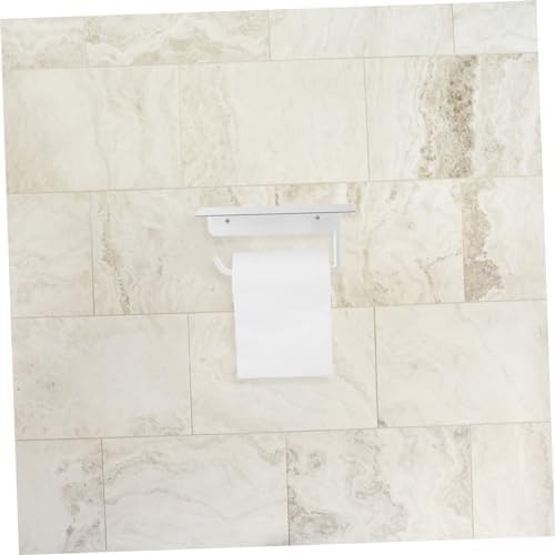 Gadpiparty Wall Mounted Paper Towel Holder with Shelf