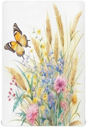 Jihqo Rustic Wildflowers Crib Sheets Pack