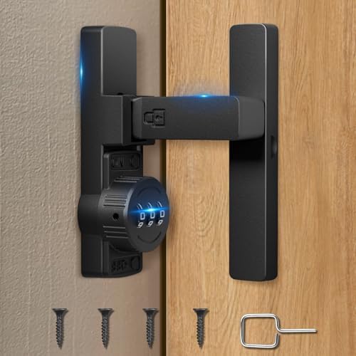 EASY MSR 90 Degree Flip Barn Door Lock Black