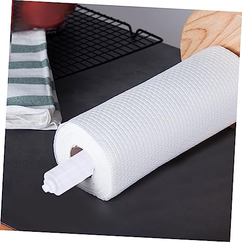 VILLCASE 2 Pack White Plastic Toilet Paper Holders Easy Install Spring Loaded Replacement