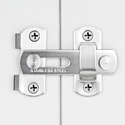 8 Packs Barn Door Latches Brushed Nickel Stainless Steel Gate Latch